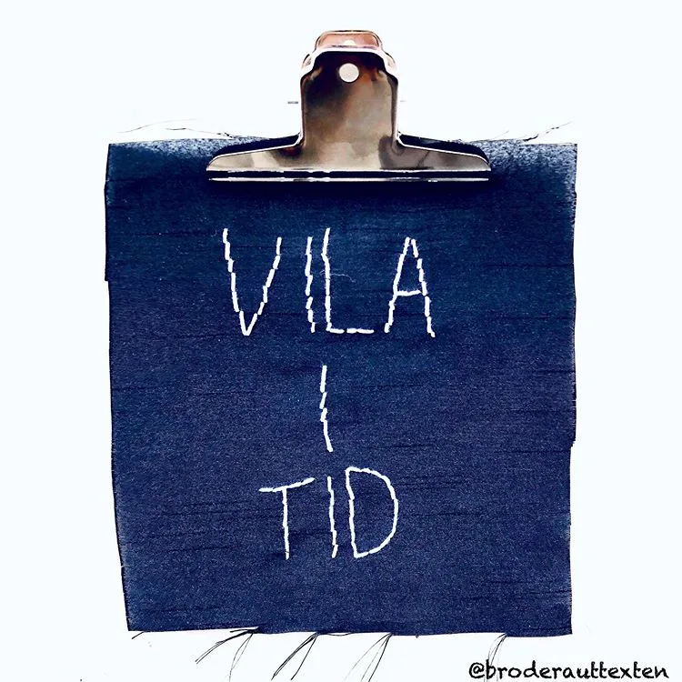vila innan du är trött, vila, vila i tid, brodera ut texten