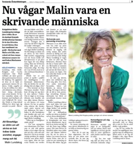 intervju om mig och mitt författarskap, Malin Lundskog