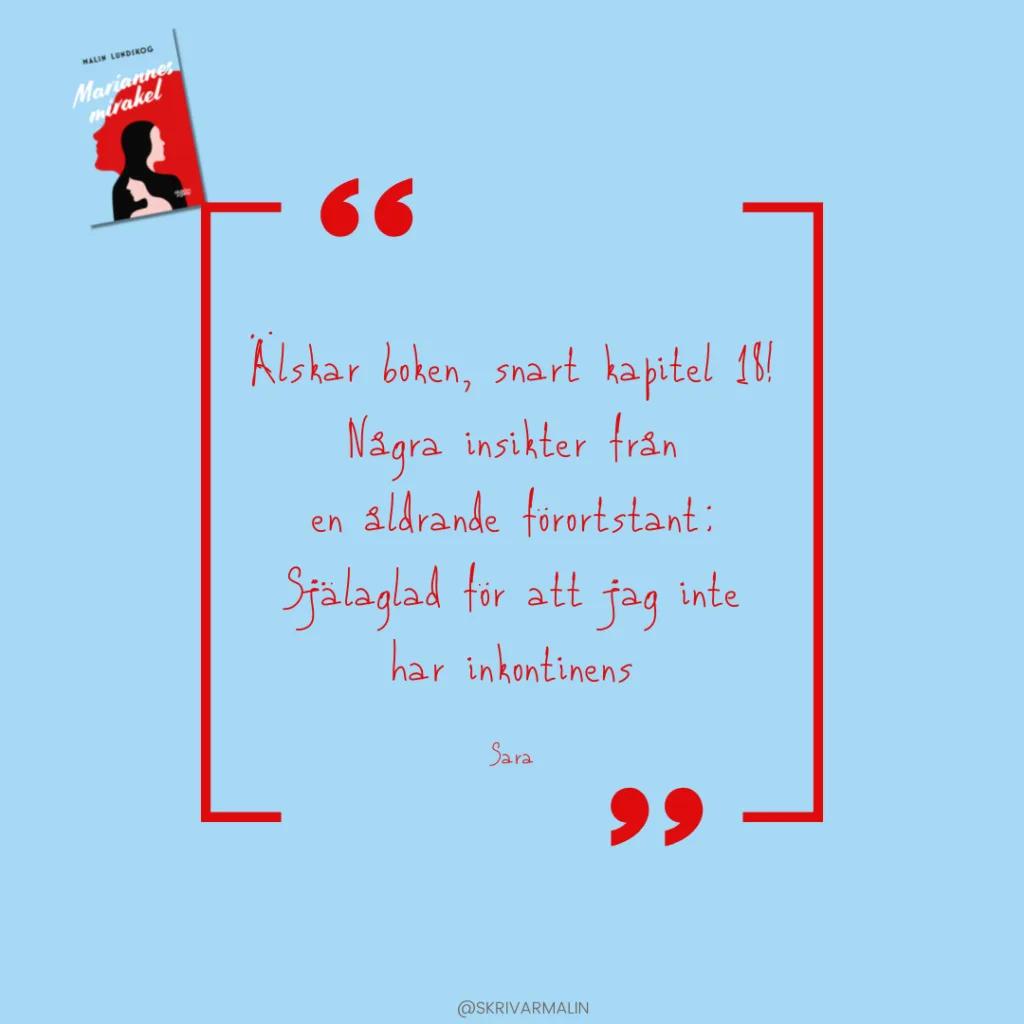Mariannes mirakel, inkontinens, recension