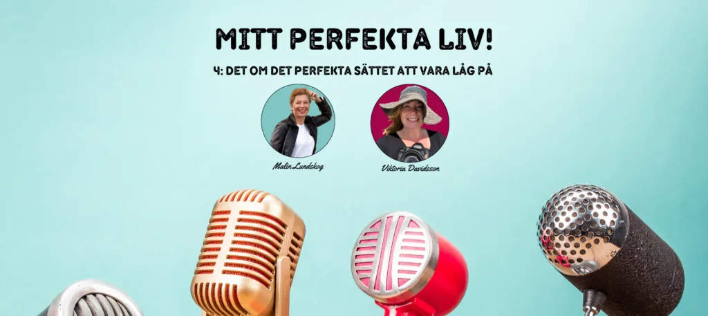 Det perfekta sättet att vara låg på, mitt perfekta liv, podd, podcast, poddtips, Malin Lundskog, Viktoria Davidsson