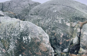 vilka spår vill vi lämna efter oss, kuk, klippa, västkusten, klotter