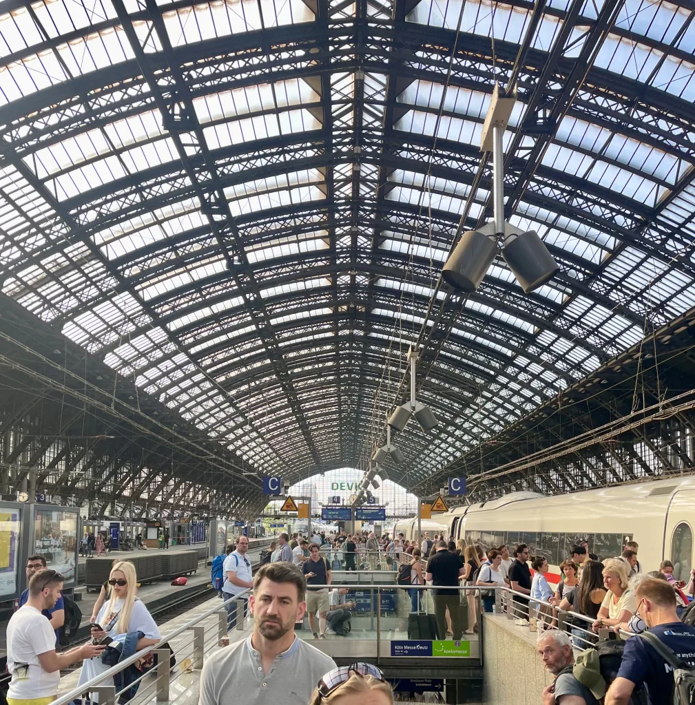 rutten för tågluffen, köln, cologne, tågstation
