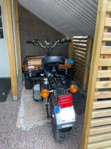eldriven lastmoppe på knippla