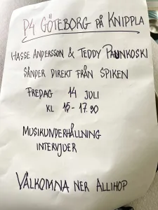 p4 göteborg, lapp på knippla