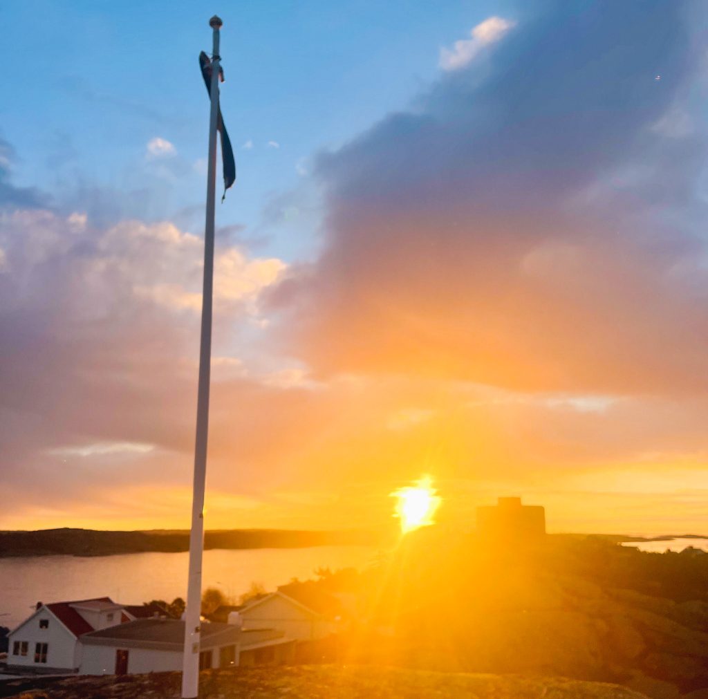 lugnet efter den lugna julen, sol, vattentorn, knippla
