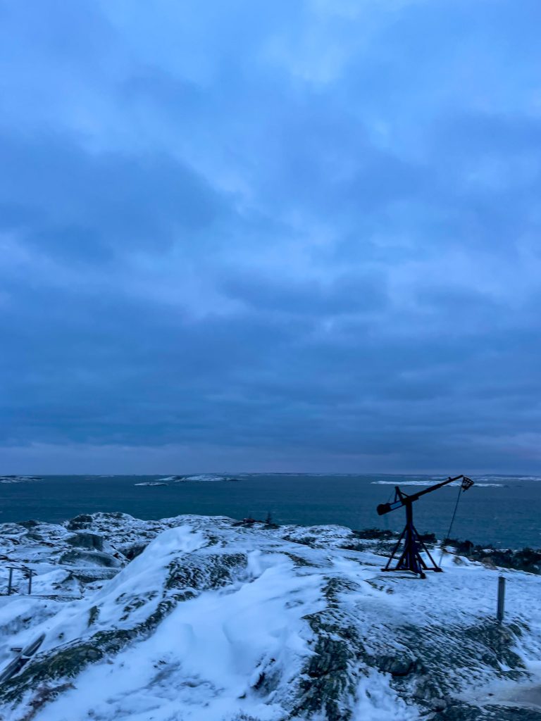 vintern kom till ön, utsikt, knippla, västkusten