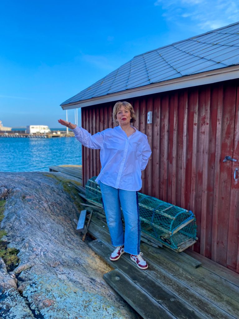 författarporträtt, Malin Lundskog, gestikulera