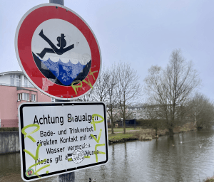 badning förbjudet, bochum Tyskland