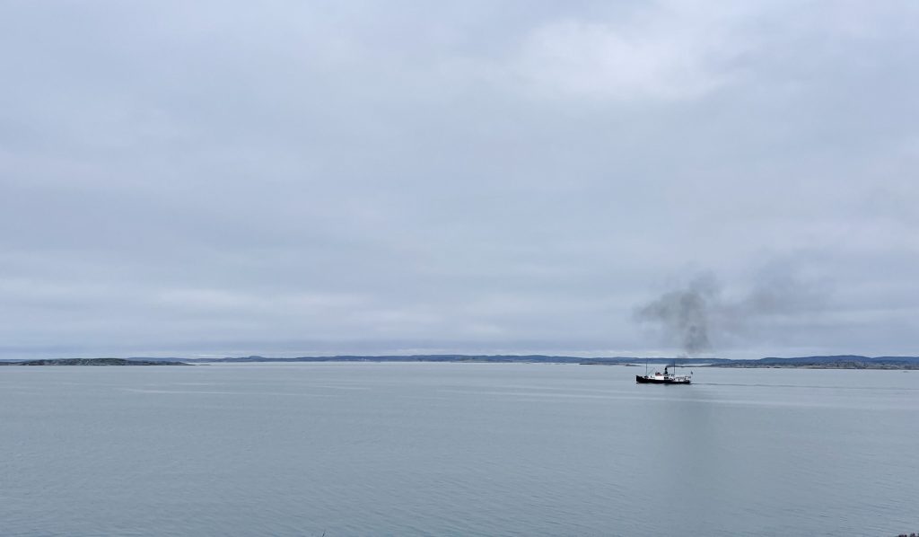 gammal båt, bohuslän, knippla, utsikt