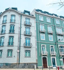 grönt hus, kakelklätt hus, lissabon