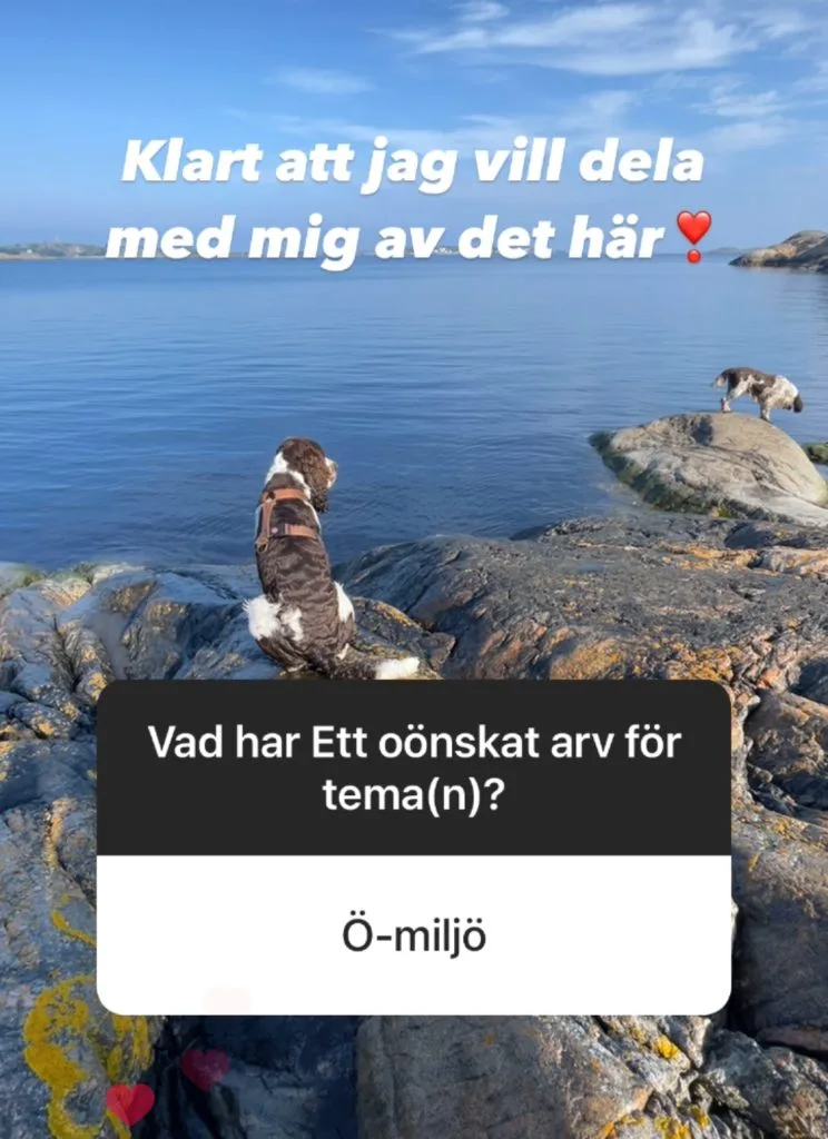 Ett oönskat arv, feelgoodroman, ö-liv
