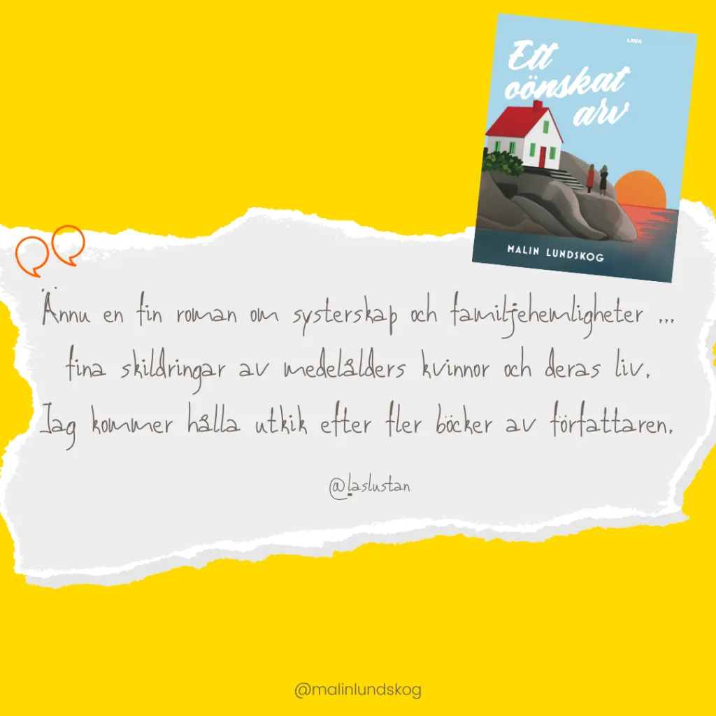 nya recensioner, ett oönskat arv, läslustan, Malin Lundskog