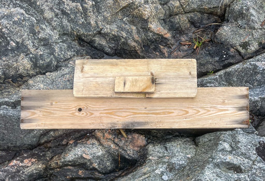 strandfynd, brädor, knippla