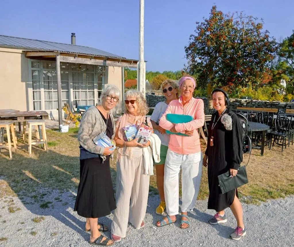 radioprat och morgondopp, fåröakademien, fårö, Barbara kjellström, sylvia liden nordlund, malin lundskog, britta sjöström, p4 gotland