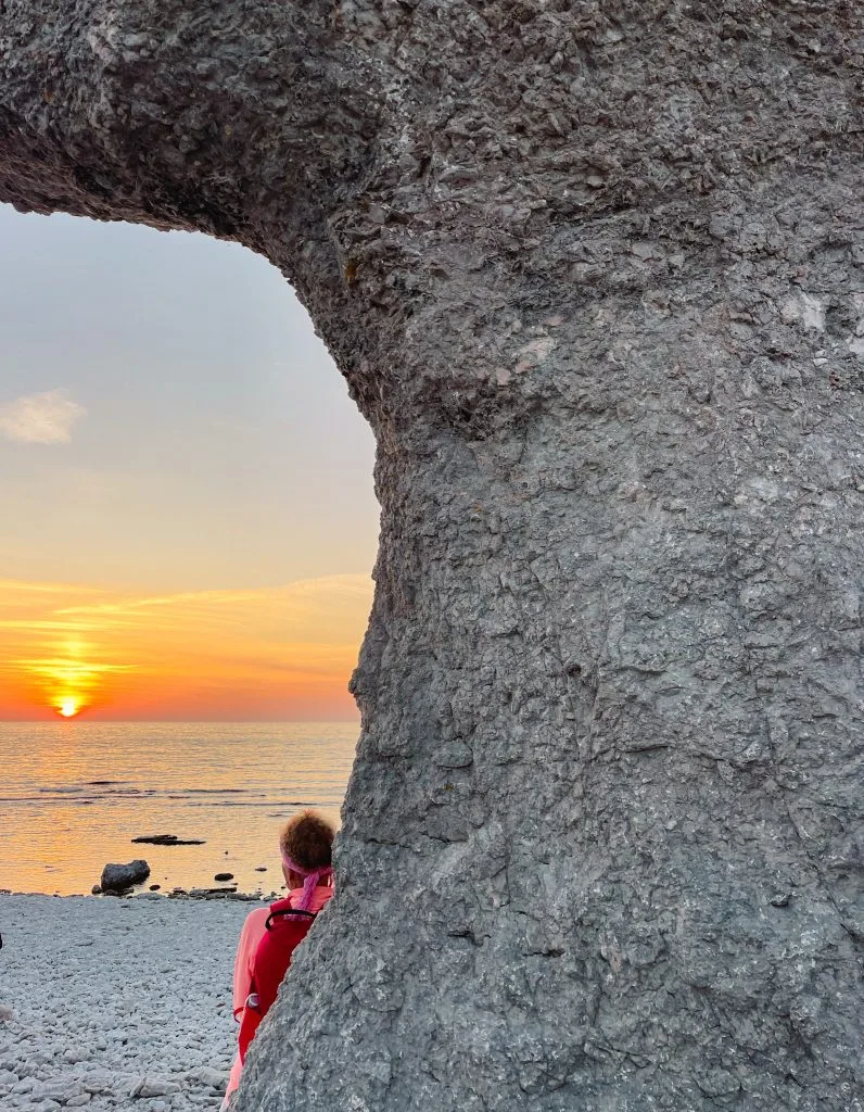 solnedgång, fårö, britta sjöström, utsikt