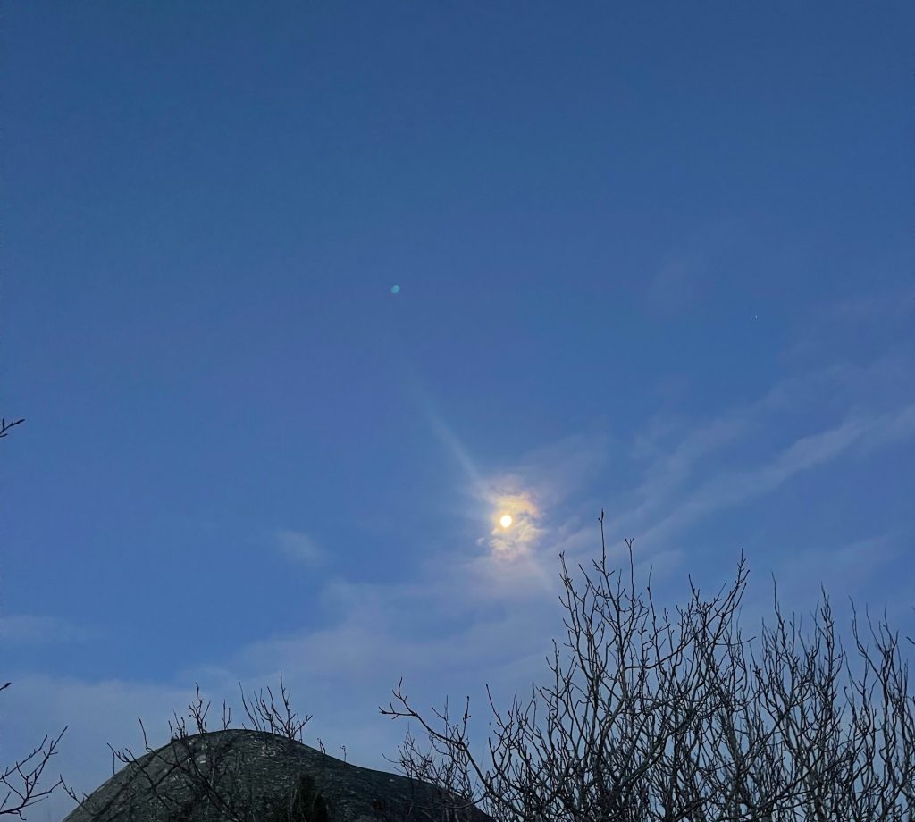 jag ger dig min dag, måne, himmel, morgon, västkusten