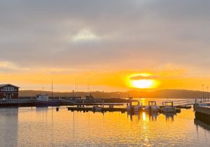 knippla hamn, soluppgång, knippla