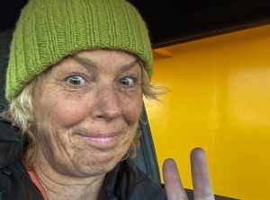 Malin Lundskog på vägfärja