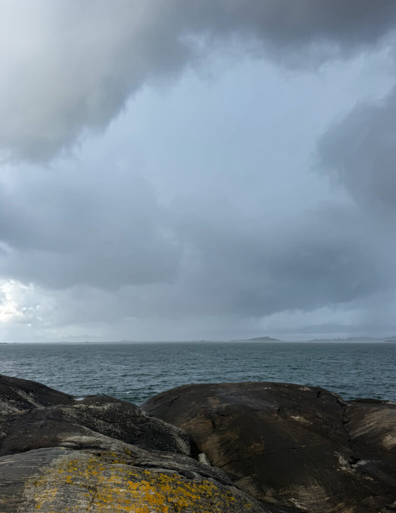 bada i hagel, anis, knippla, regn, utsikt