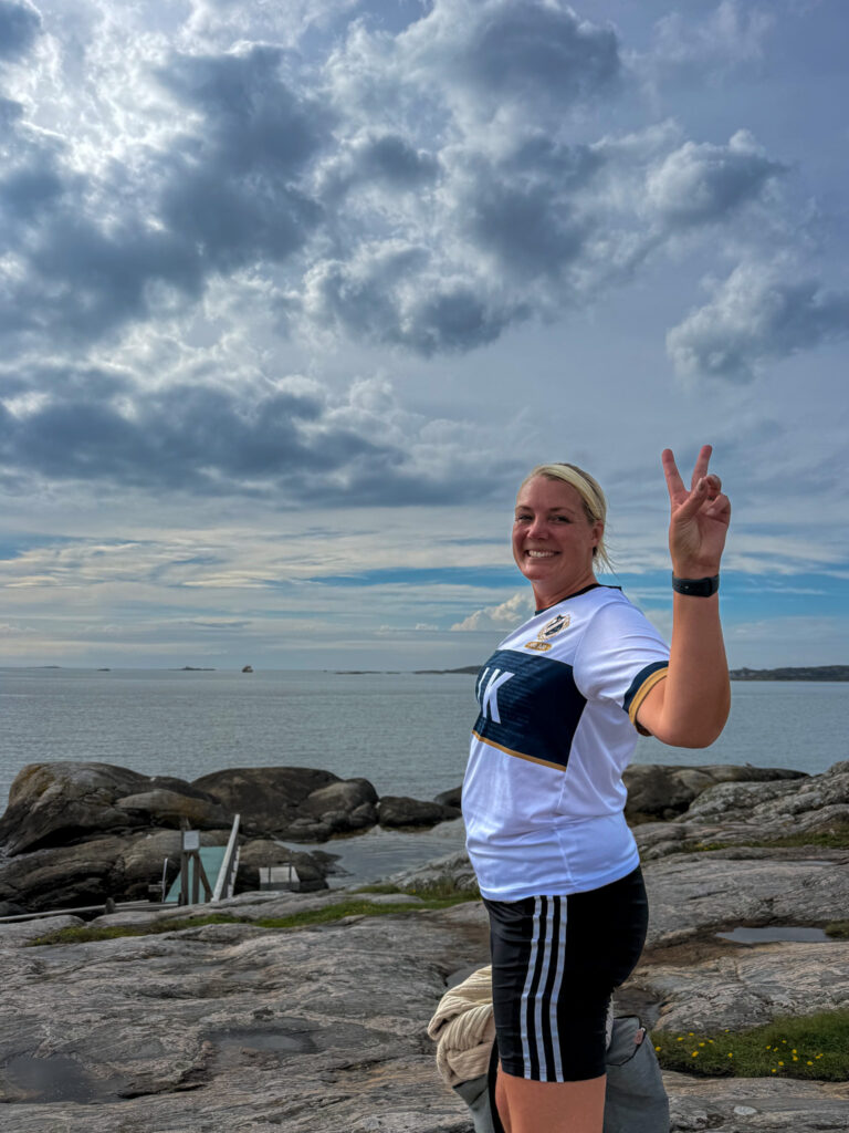 sandra svensson, runstreak och nakendopp, ankis badplats, knippla