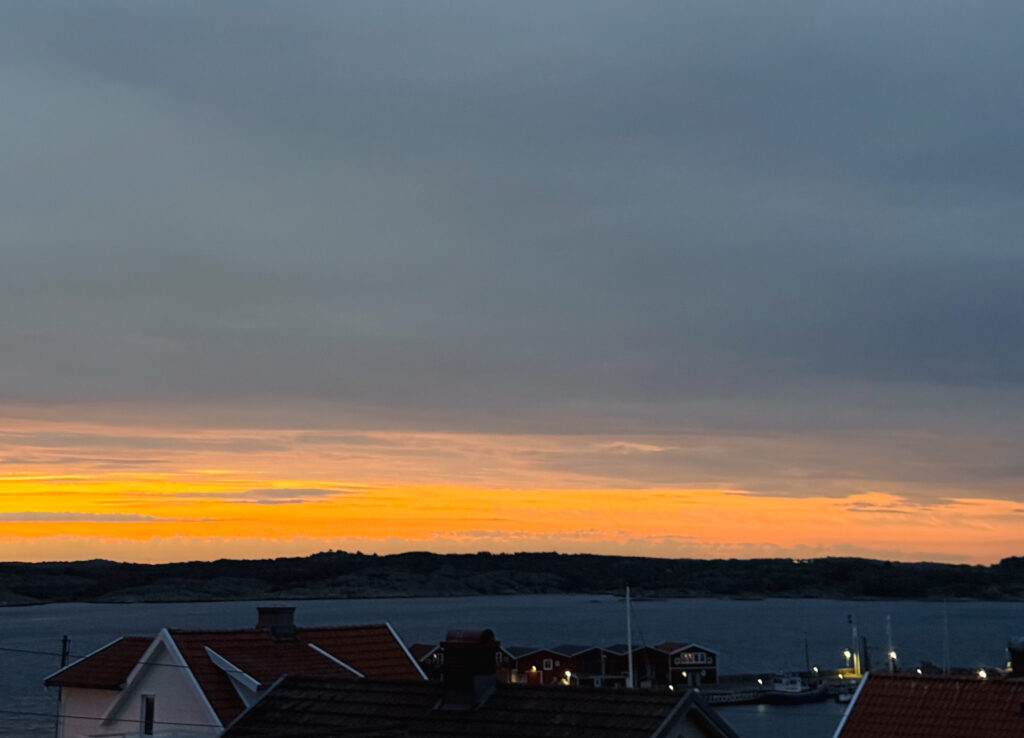 förste september, soluppgång, knippla
