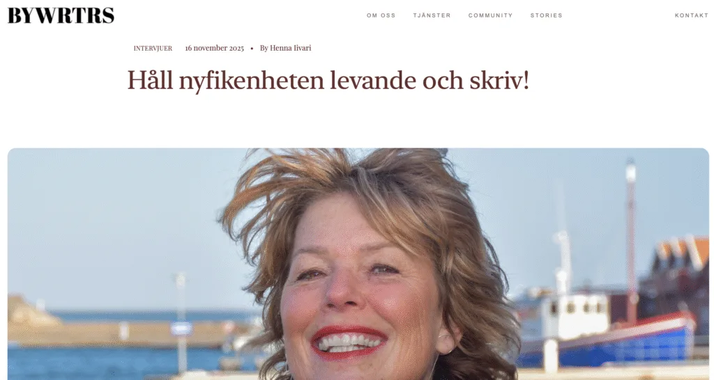 håll nyfikenheten levande och skriv, Malin Lundskog, förfatatrintervju, bywrtrs