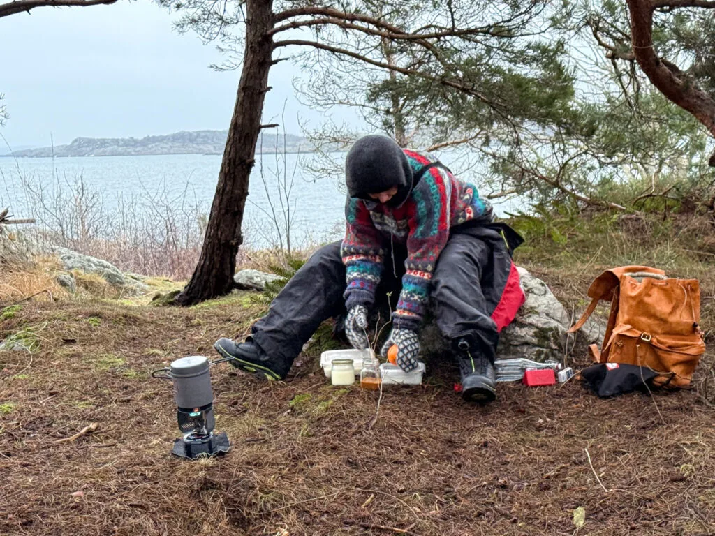 jag sover så gott ute i hängmattan, frukost, malin lundkog, knippla