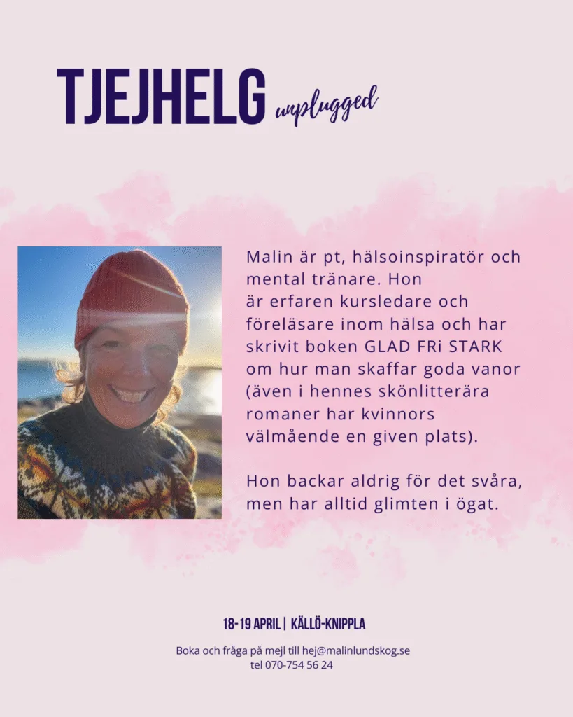 en digital detox och massa roligheter på våriga vackra vilda Källö-Knippla
