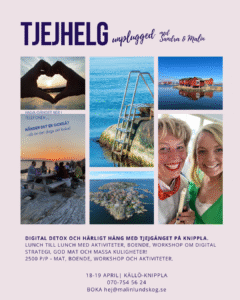 digital detox, knippla, information, tjejhäng