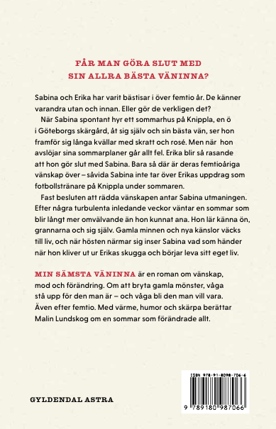 baksida, roman, min sämsta väninna, baksidestext, Min sämsta väninna har en baksida