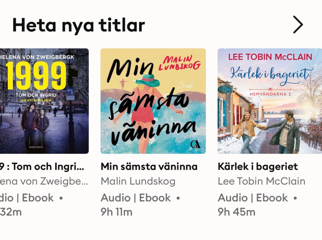 Min sämsta väninna, heta nya titlar, storytel