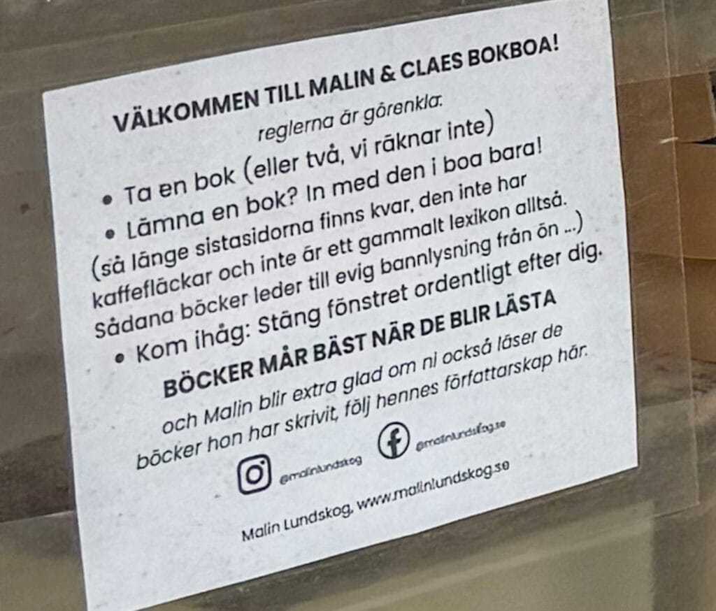 vi har skapat en bokboa, bokholk, knippla